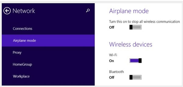 Troubleshoot and share wireless Internet in Windows 8 Picture 2