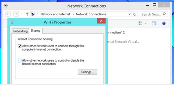 Troubleshoot and share wireless Internet in Windows 8 Picture 6