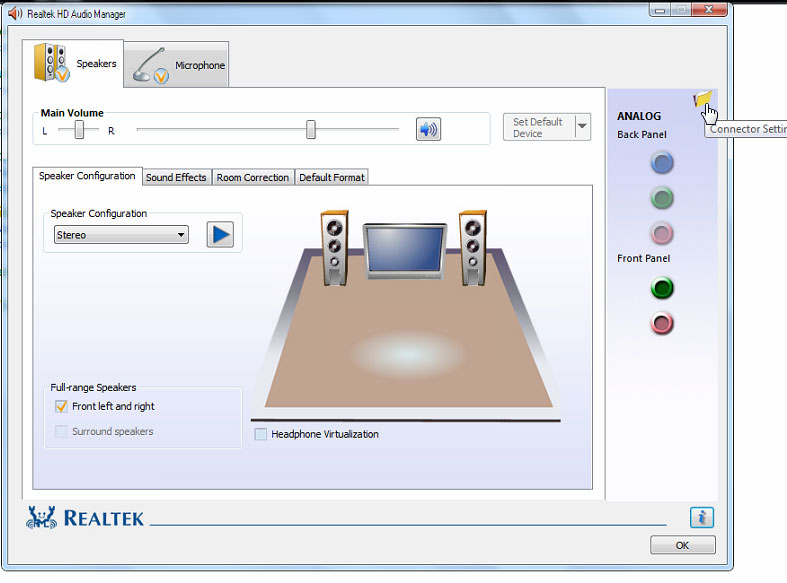 Troubleshoot the speaker icon with a red cross Picture 7