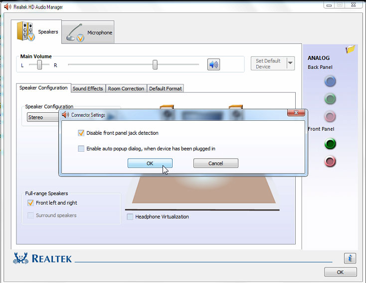 Troubleshoot the speaker icon with a red cross Picture 8