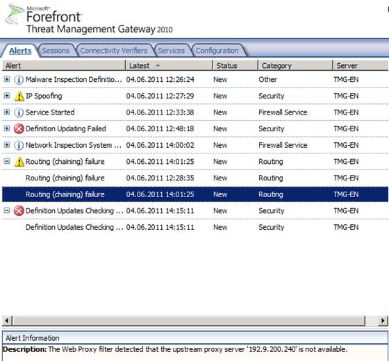 Troubleshooting Forefront TMG Picture 2