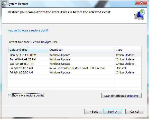 Troubleshooting System Restore does not work on Windows 10/8/7 Picture 10