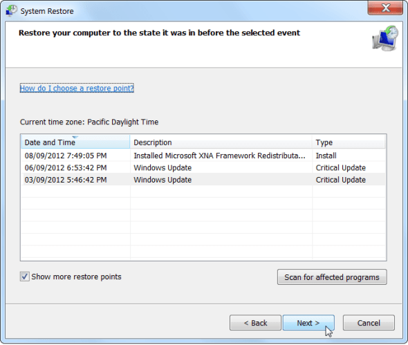 Troubleshooting System Restore does not work on Windows 10/8/7 Picture 12