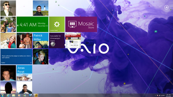 Try using the new features of Windows 8 Picture 2