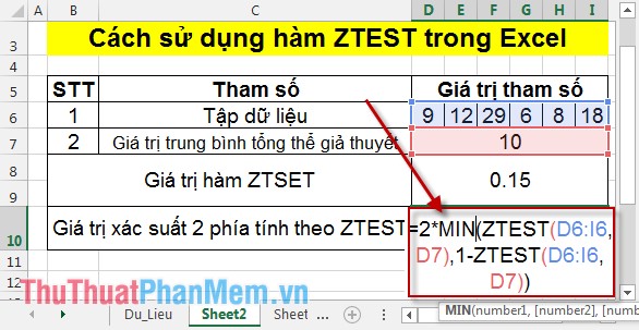 TTEST - Returns the probability associated with a Student's t-Test in Excel Picture 6