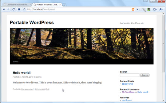 Turn mobile device into Portable Web Server system Picture 30