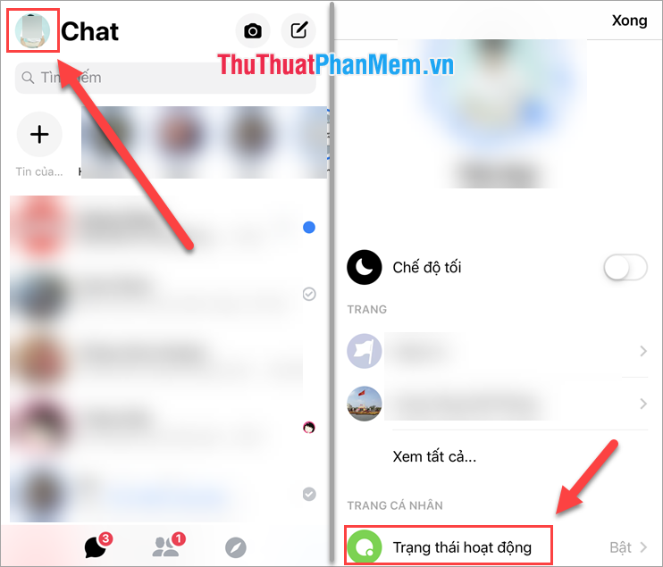 Turn off Facebook Messenger chat, how to hide Facebook nick when online on the web, phone Picture 6
