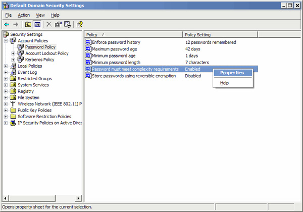 Turn off the domain password request feature in Windows Server 2003 ...