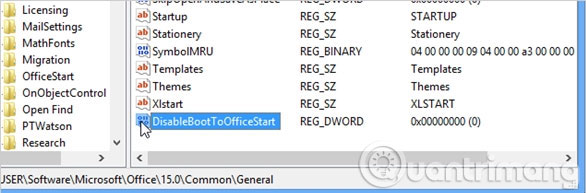 Turn off the Start Screen screen in Office 2013 Picture 5