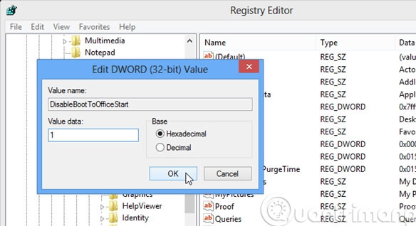 Turn off the Start Screen screen in Office 2013 Picture 6