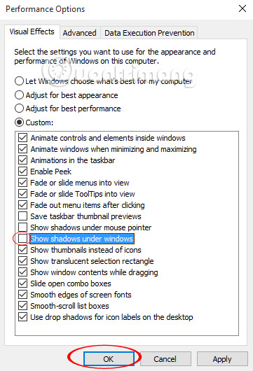 Turn off window shading on Windows 10 Picture 6