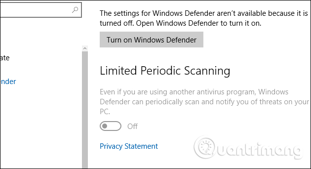 Turn off Windows Defender on Windows 10 Picture 13