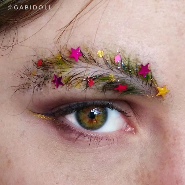 Turn your eyebrows into Christmas trees this Christmas, have you tried them? Picture 15