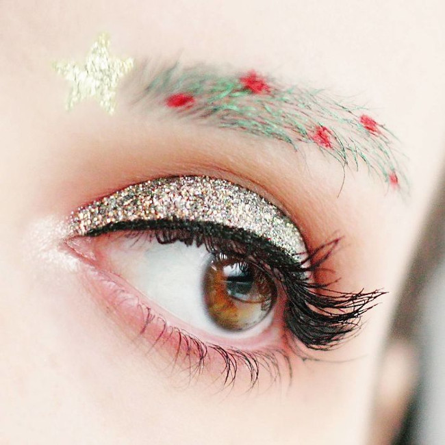 Turn your eyebrows into Christmas trees this Christmas, have you tried them? Picture 7