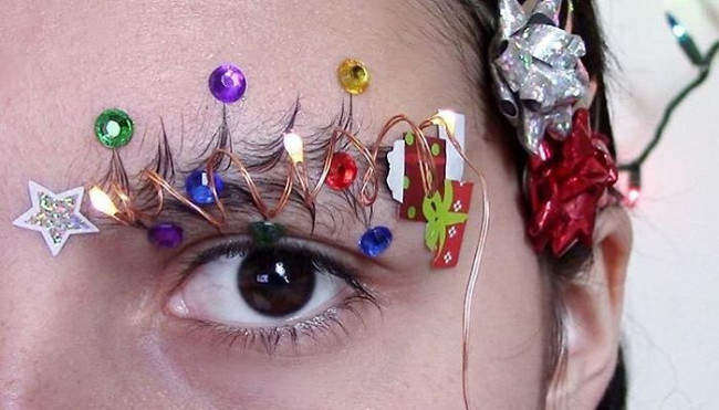 Turn your eyebrows into Christmas trees this Christmas, have you tried them? Picture 8