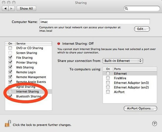 'Turn' your Mac into a Wi-Fi Access Point Picture 10