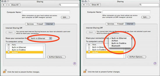 'Turn' your Mac into a Wi-Fi Access Point Picture 5