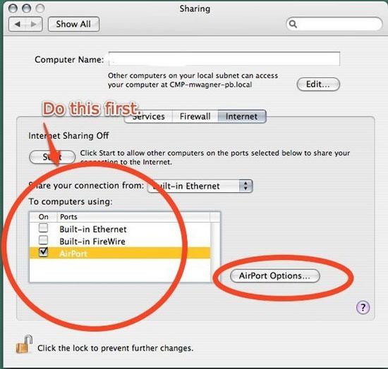 'Turn' your Mac into a Wi-Fi Access Point Picture 6