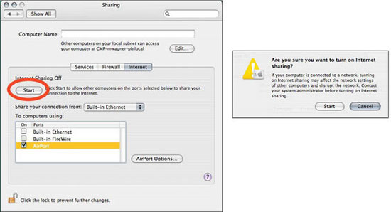'Turn' your Mac into a Wi-Fi Access Point Picture 9