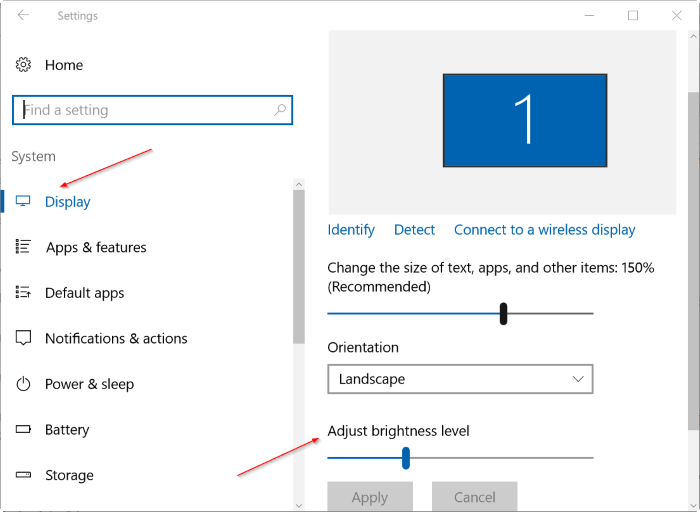 Tutorial 4 ways to adjust the screen brightness of Windows 10 Picture 3