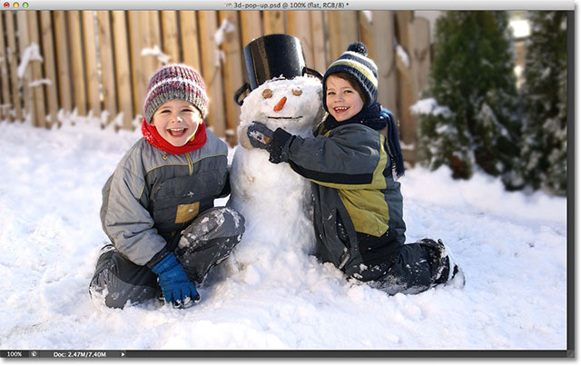 Tutorial for creating 3D photo effects in Photoshop (Part 1) Picture 17