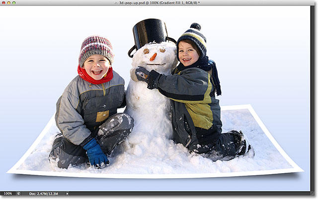 Tutorial for creating 3D photo effects in Photoshop (Part 1) Picture 2