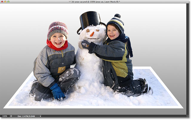 Tutorial for creating 3D photo effects in Photoshop (Part 2) Picture 24