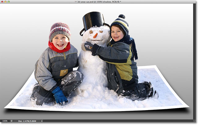 Tutorial for creating 3D photo effects in Photoshop (Part 3) Picture 15