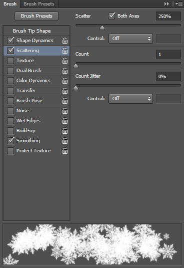 Tutorial to create a sparkling snow effect using Photoshop Brush Picture 5