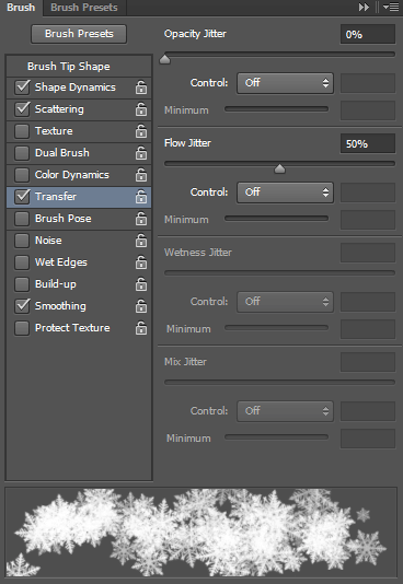 Tutorial to create a sparkling snow effect using Photoshop Brush Picture 6
