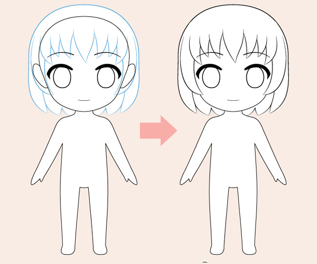 how to draw chibi characters for beginners step by step