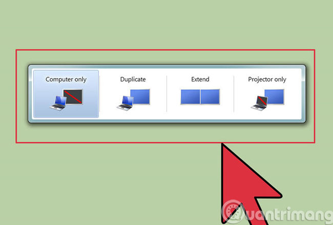 Two ways to pair the screen in Windows 7 Picture 4