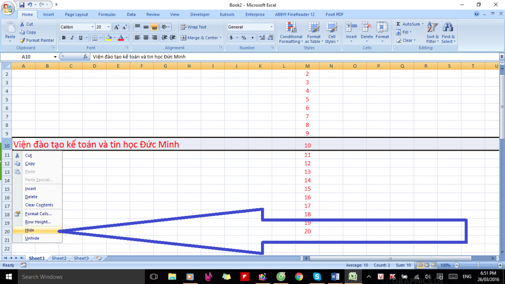 Types of data hiding in Excel - Hide pictures, graphs, rows, columns ...