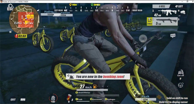 Types of vehicles move in Rules of Survival Picture 1