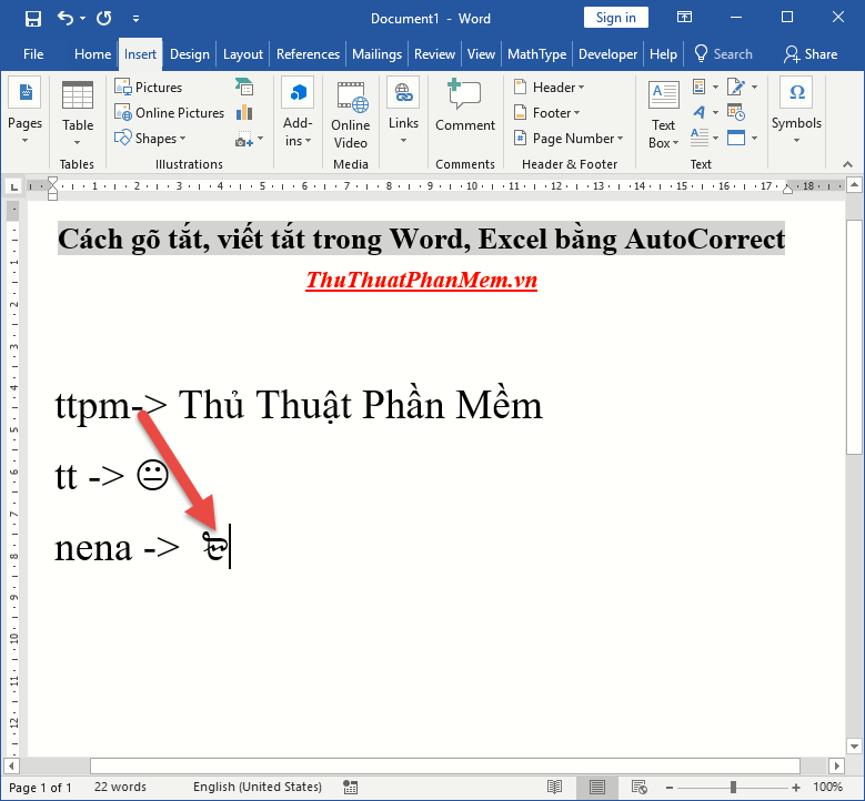 Typing, abbreviation in Word, Excel with AutoCorrect Picture 13