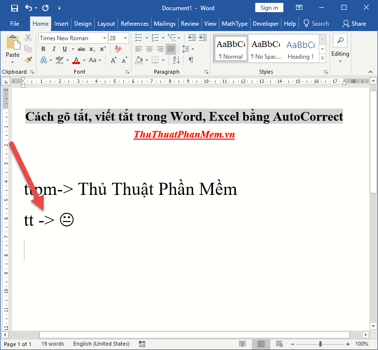 Typing, abbreviation in Word, Excel with AutoCorrect Picture 8