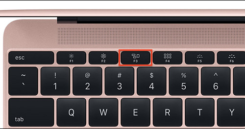 Understand the connection and key presses on the Macbook