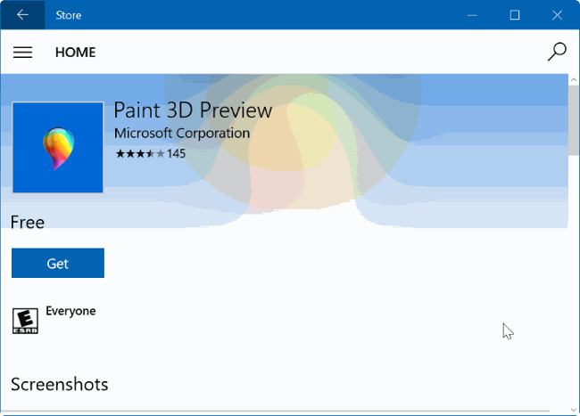 Uninstall or reinstall the Paint 3D application on Windows 10 Picture 8