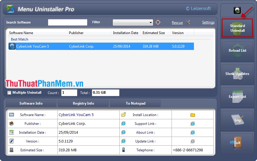 Uninstall software via right-click menu Picture 6