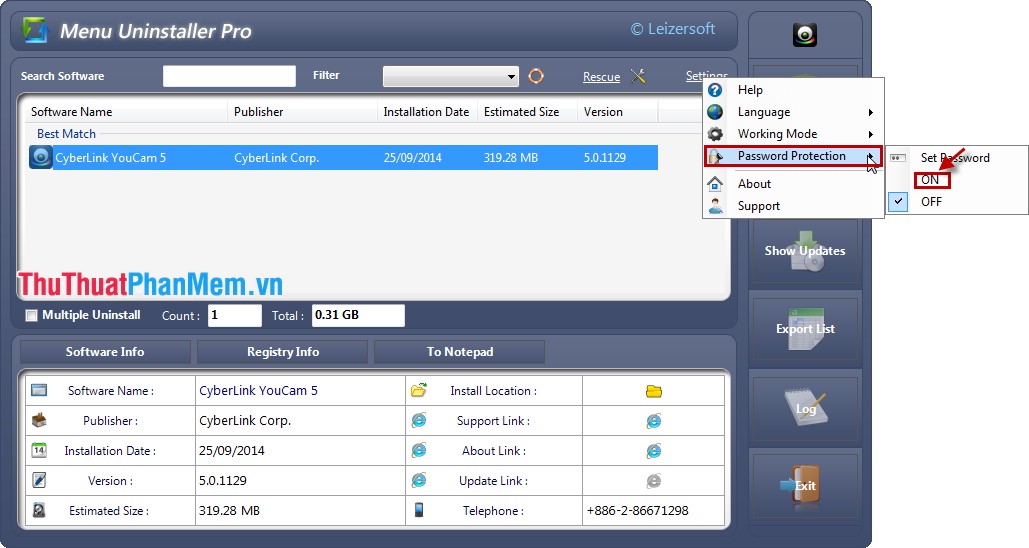 Uninstall software via right-click menu Picture 7