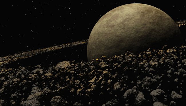 what does the asteroid belt look like