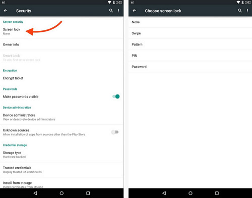 Unlock your phone with face on Android 5.0 Picture 1