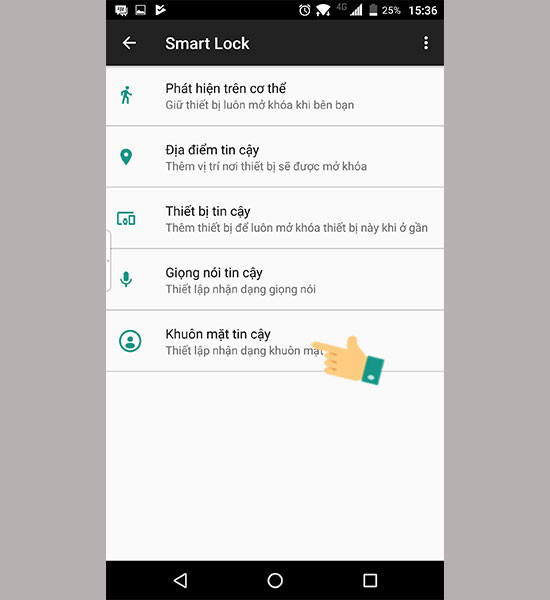 Unlock your phone with face on Android 5.0 Picture 3