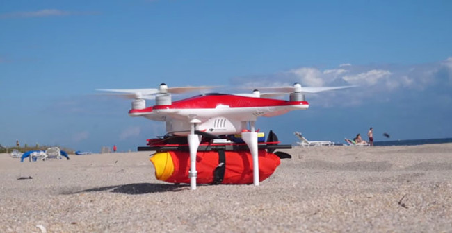 Unmanned aerial equipment can release floating rescue equipment at sea Picture 1