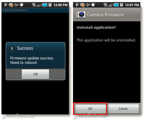 Upgrade the camera firmware on your Android Samsung Galaxy phone Picture 8