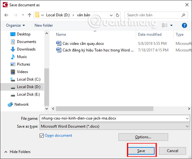 Usage ABBYY converts PDF to Word Picture 4