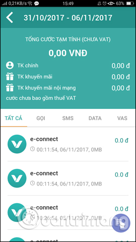 Usage My Viettel manages telecommunication fees Picture 11