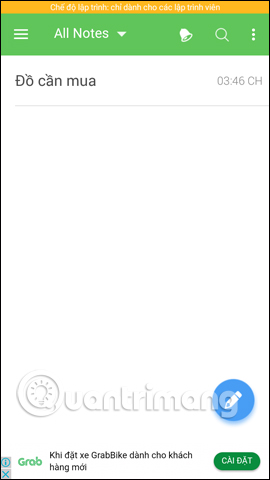 Usage notes application Secure Notes - Note pad Android Picture 12