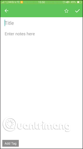 Usage notes application Secure Notes - Note pad Android Picture 13