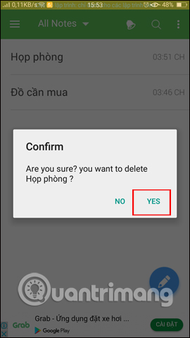 Usage notes application Secure Notes - Note pad Android Picture 16